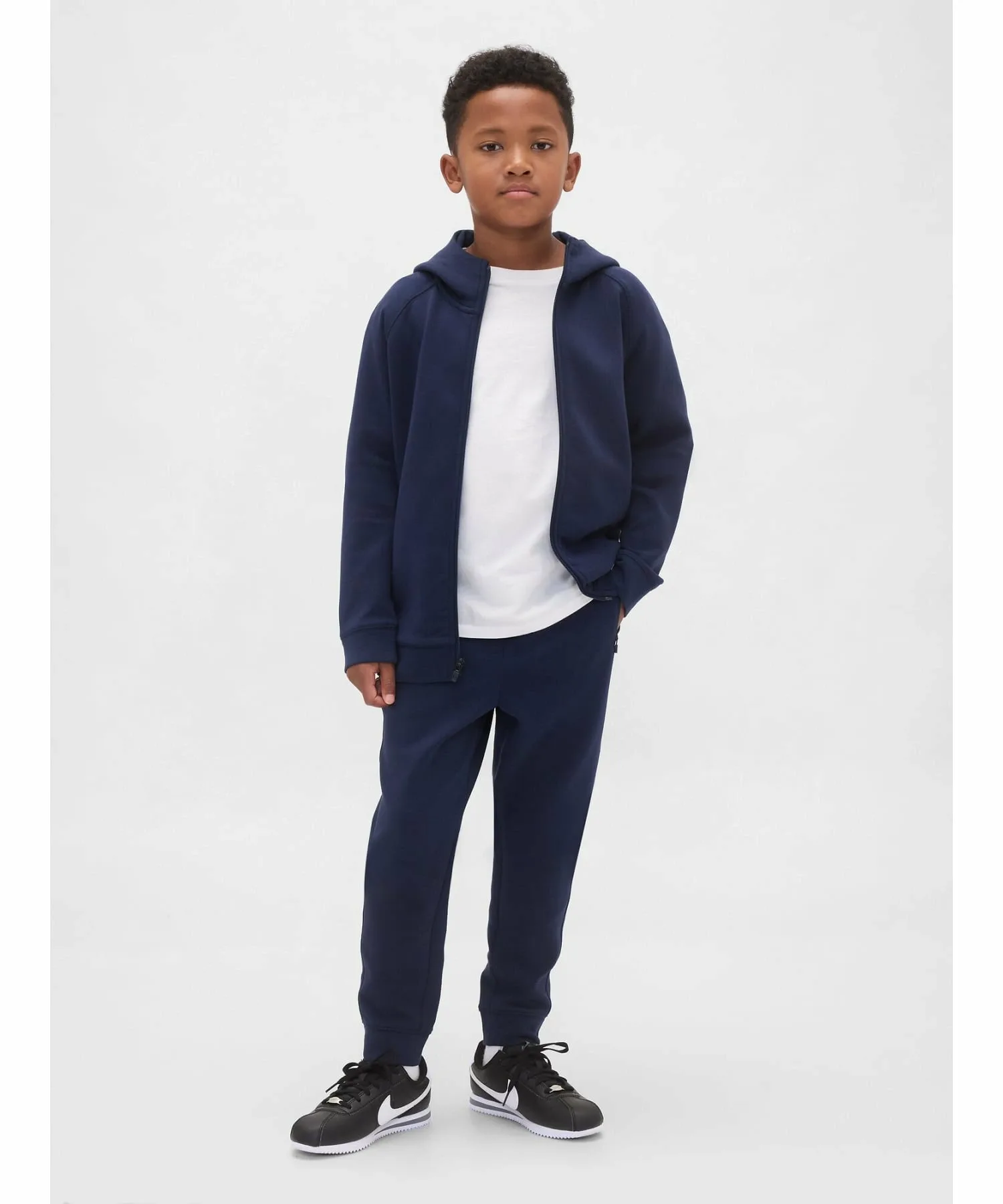 (K)GapFit Tech Quick Dry Hoodie (Kids) GAP, TAPESTRY_NAVY — фото 2