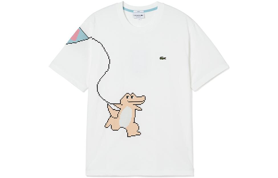 

Футболка унисекс белая Lacoste, белый