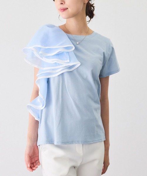 

Футболка с асимметричной оборкой Jayro