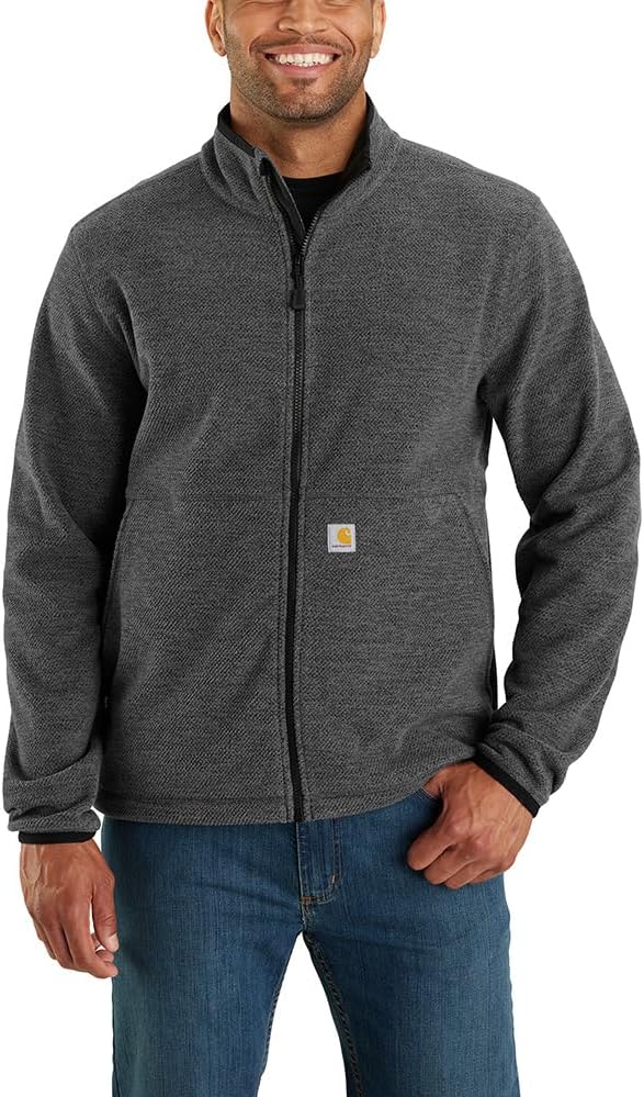 

Carhartt мужская флисовая куртка на молнии свободного кроя, Carbon Heather