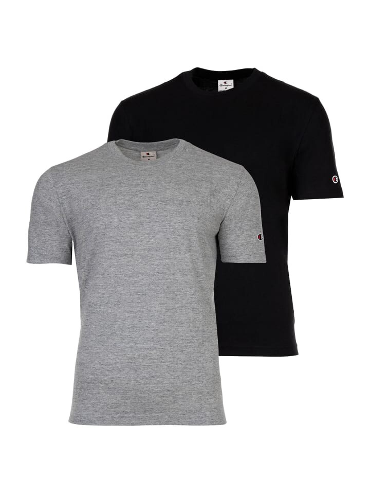 

Футболка Champion 2er Pack, цвет schwarz/grau