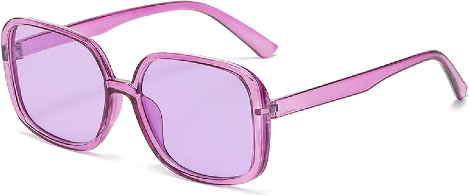 

Солнцезащитные очки с защитой от УФ-излучения UV400 | Большая оправа, разноцветные | Для женщин и мужчин, для занятий спортом на открытом воздухе и вождения DSVIGF, Purple