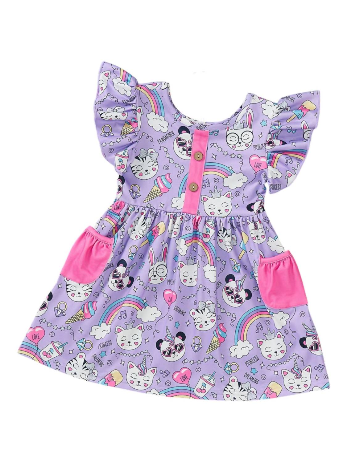 

Платье Girl's Dreamland Delights в фиолетовом цвете Pete + Lucy