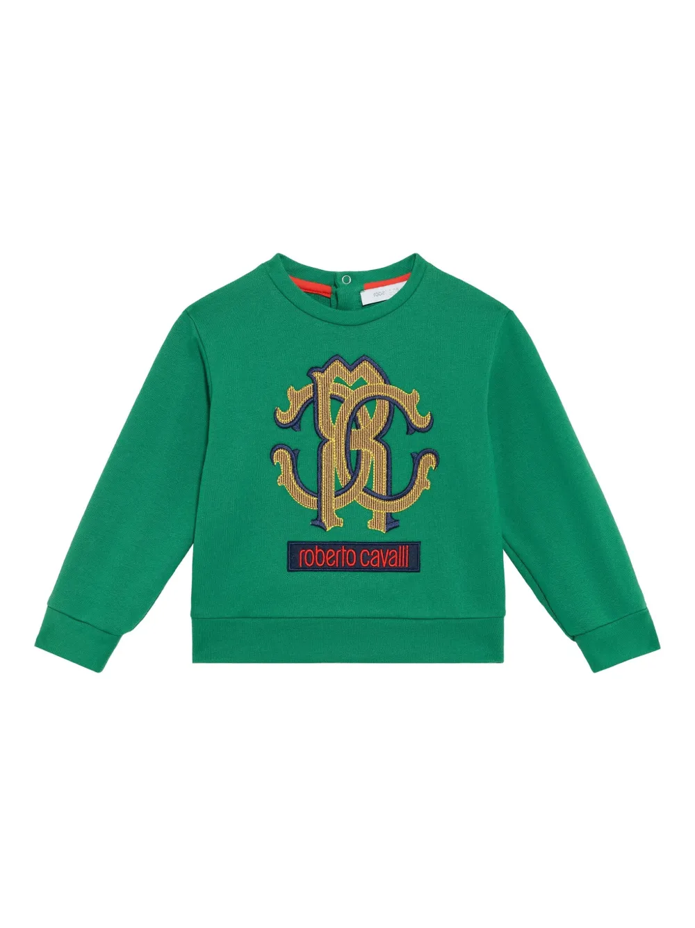 

Толстовка с монограммой Roberto Cavalli Junior, зеленый