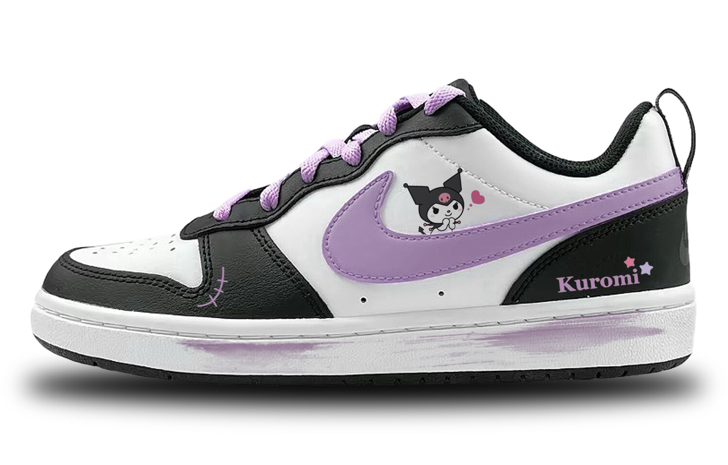 

Кроссовки Nike Court Borough Skateboarding Shoes Women's Low-top Purple, белый