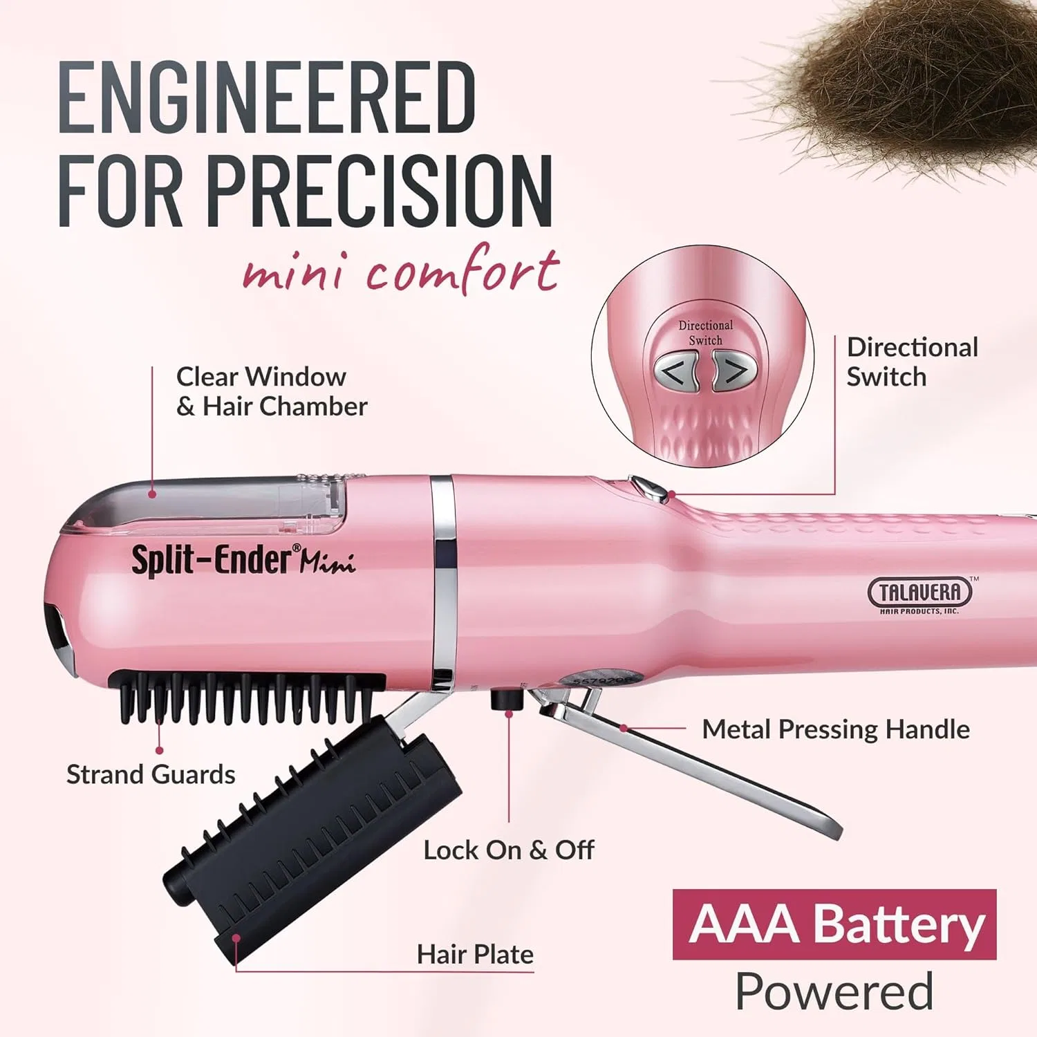 Триммер для секущихся кончиков Split Ender Mini Split Ender, Light Pink — фото 3