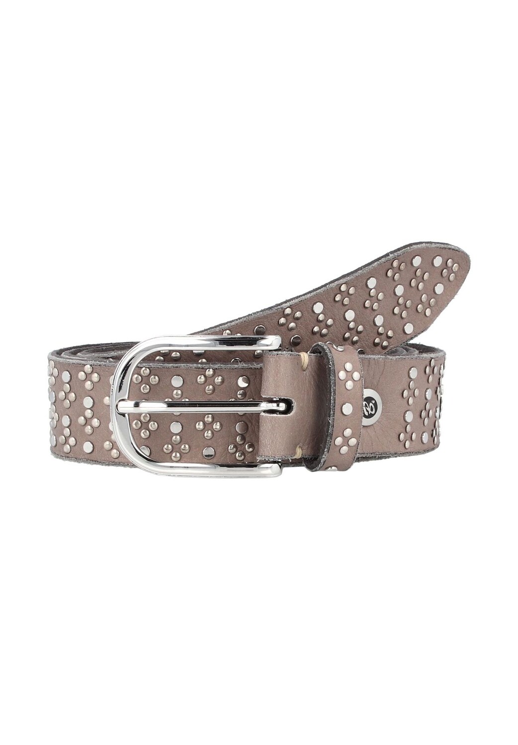 

Кожаный ремень с заклепками B.BELT, тауп
