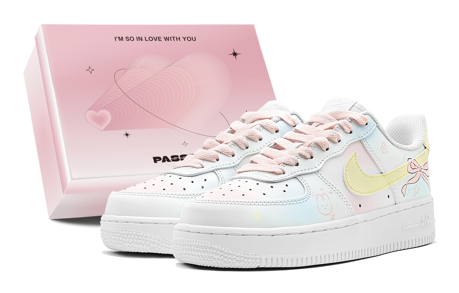 

Детские кроссовки для скейтбординга Air Force 1 LE Low Top для подростков Nike, желтый