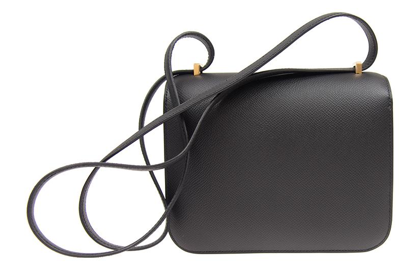 

HERMES Сумка через плечо Constance Epsom Leather, мини кроссбоди женская 89 Noir Black