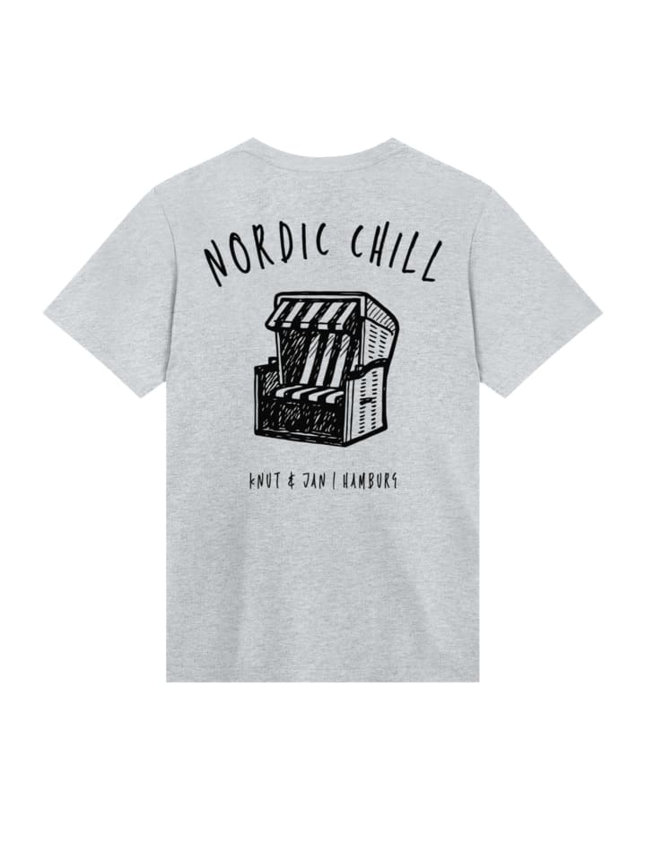 

Футболка с логотипом Knut and Jan Scribble в цвете серый меланж F4NT4STIC