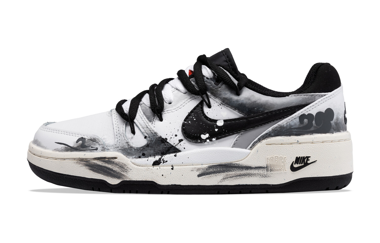 

Мужские кроссовки для скейтбординга Full Force Low Top Black/White Nike