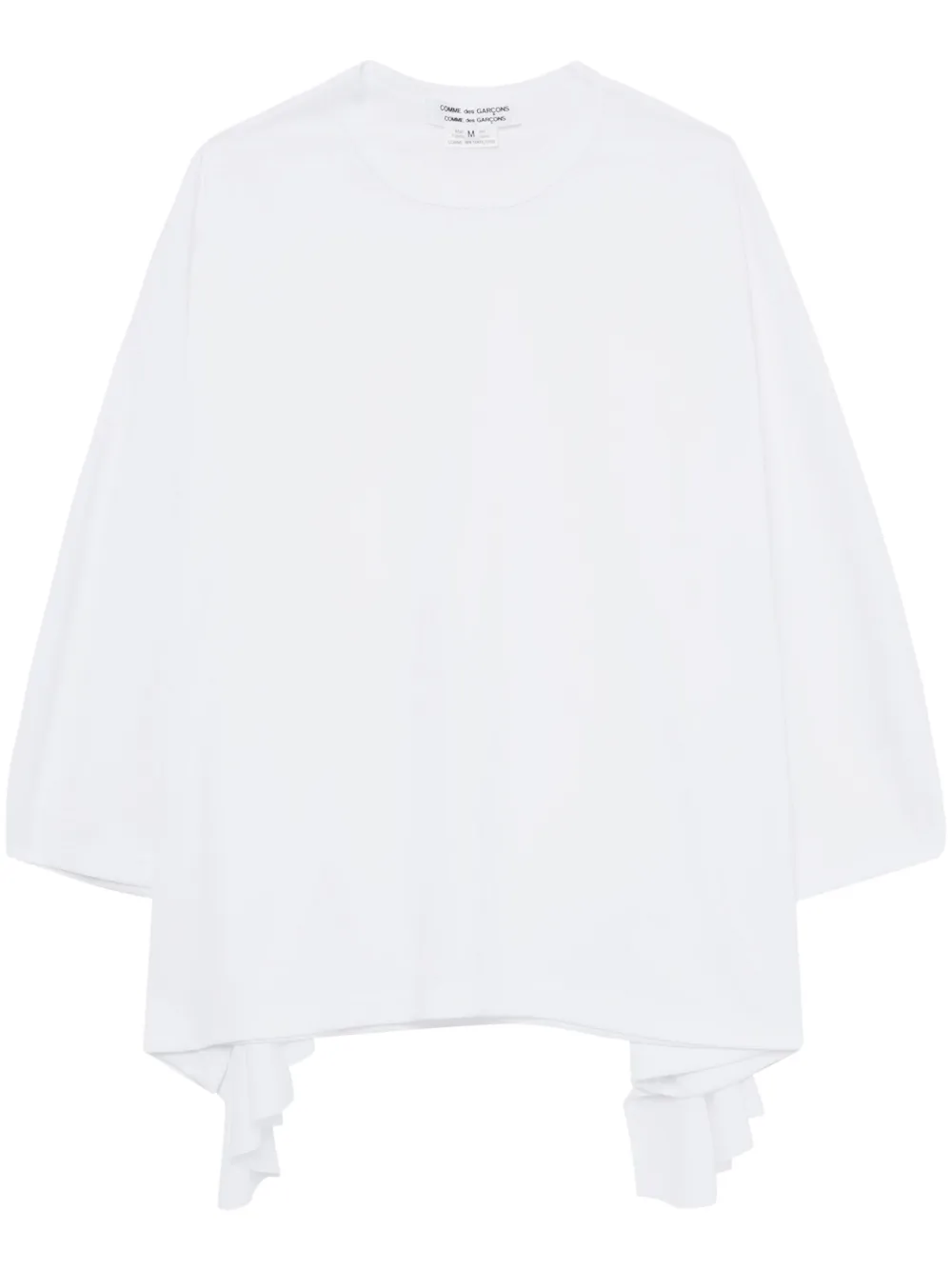 

Футболка с короткими рукавами и драпировкой Comme Des Garçons Comme Des Garçons, белый