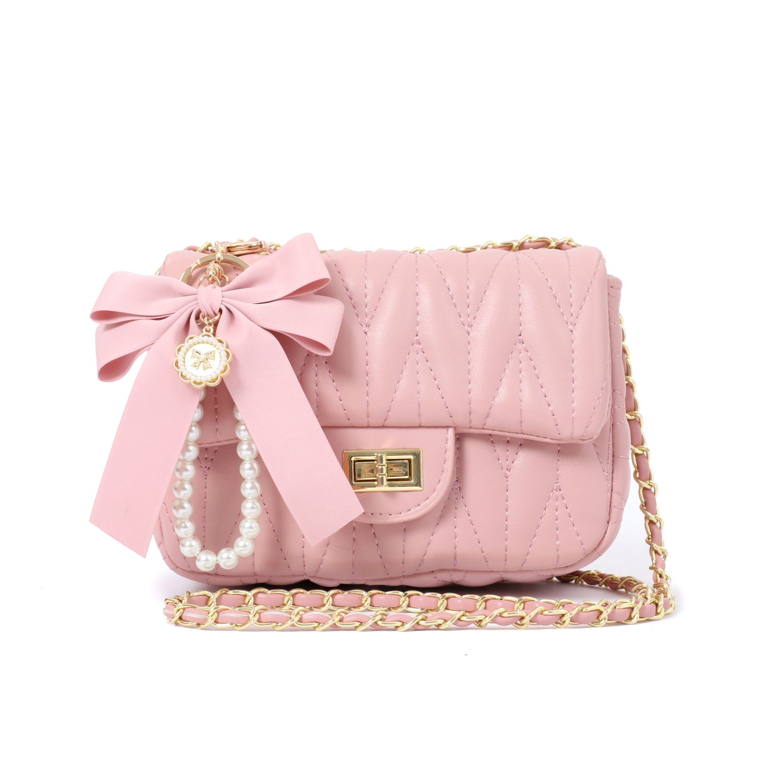 

Маленькая квадратная сумка PU, плечевая сумка, средняя поясная сумка для женщин OTA, черная с алмазным узором