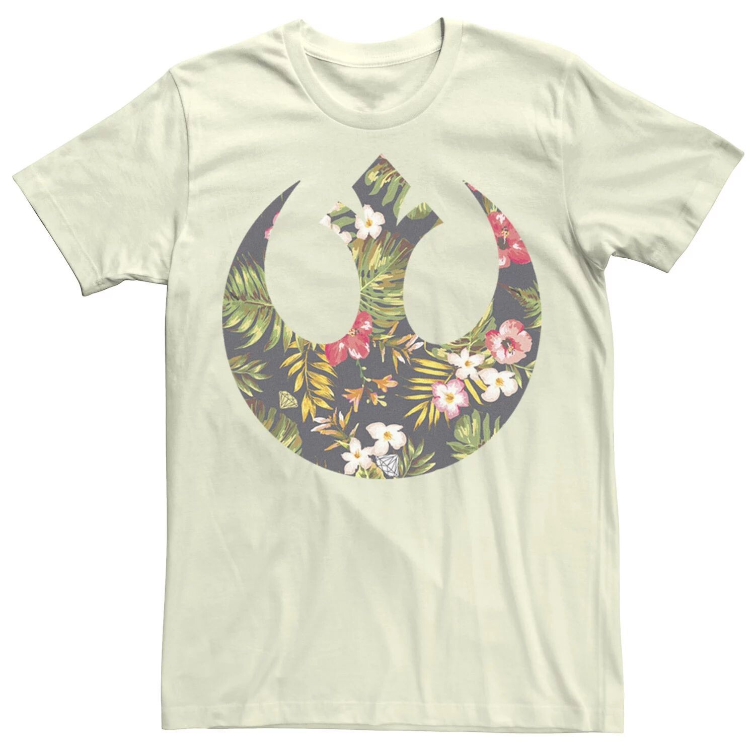 

Мужская футболка с цветочным принтом и рисунком Rebel Alliance Crest Star Wars