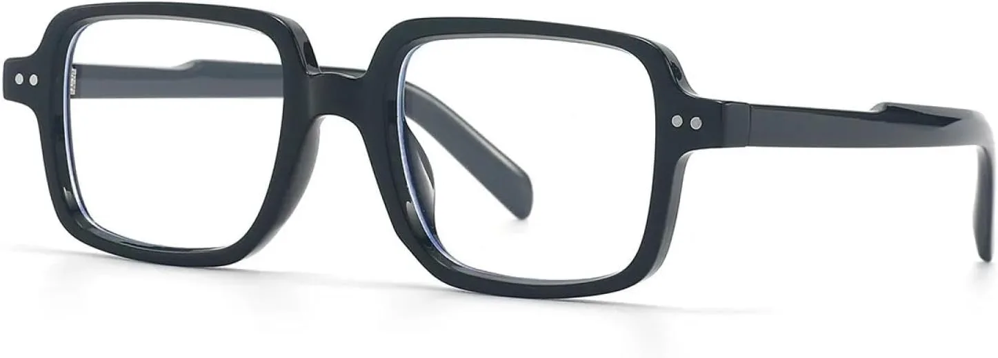 

Классические винтажные роскошные солнцезащитные очки для женщин и мужчин, модные, с большой оправой, в стиле панк, популярные, с заклепками TVTBBVV, Black Clear