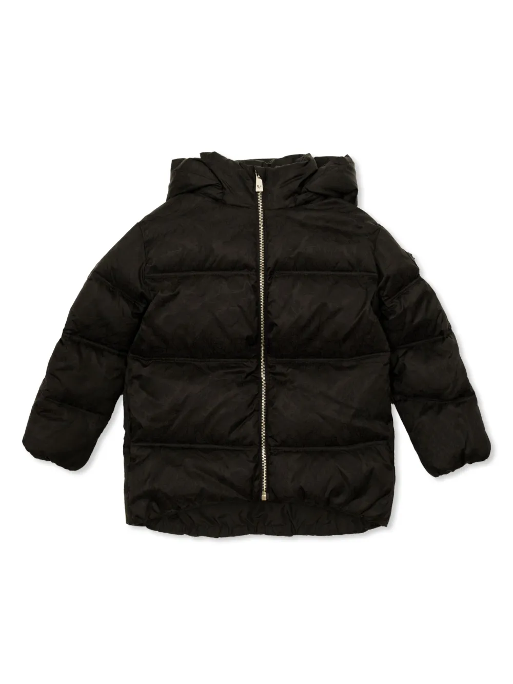 

Пуховик с капюшоном Versace Kids, черный