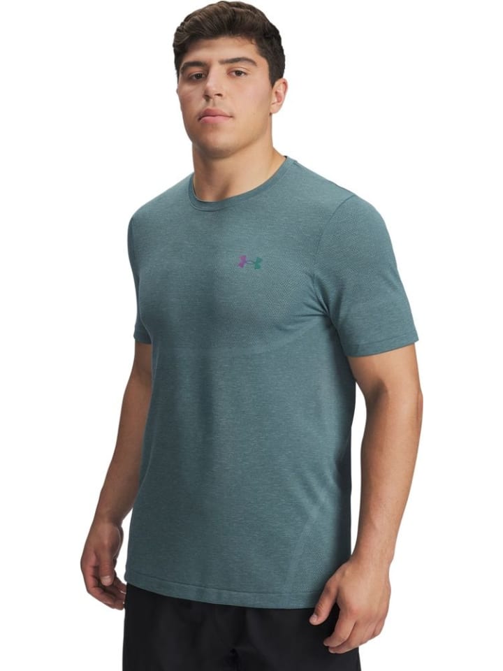 

Спортивная футболка Vanish Elite Seamless T-Shirt синего цвета Under Armour