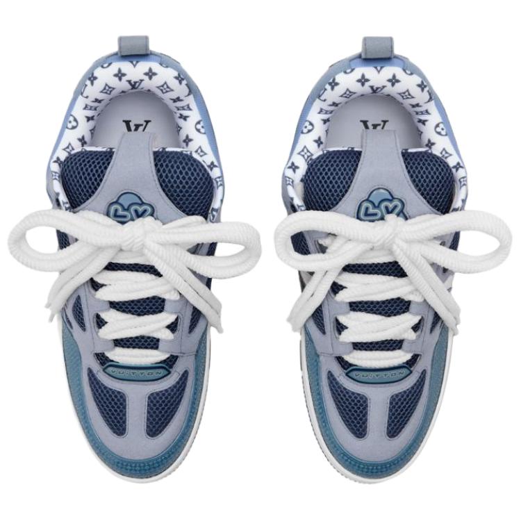 LOUIS VUITTON Низкие кроссовки для скейтбординга Skate мужские blue — фото 4