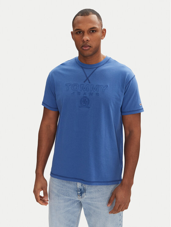 

Футболка свободного кроя Tonal Crest DM0DM20805 Tommy Jeans, синий