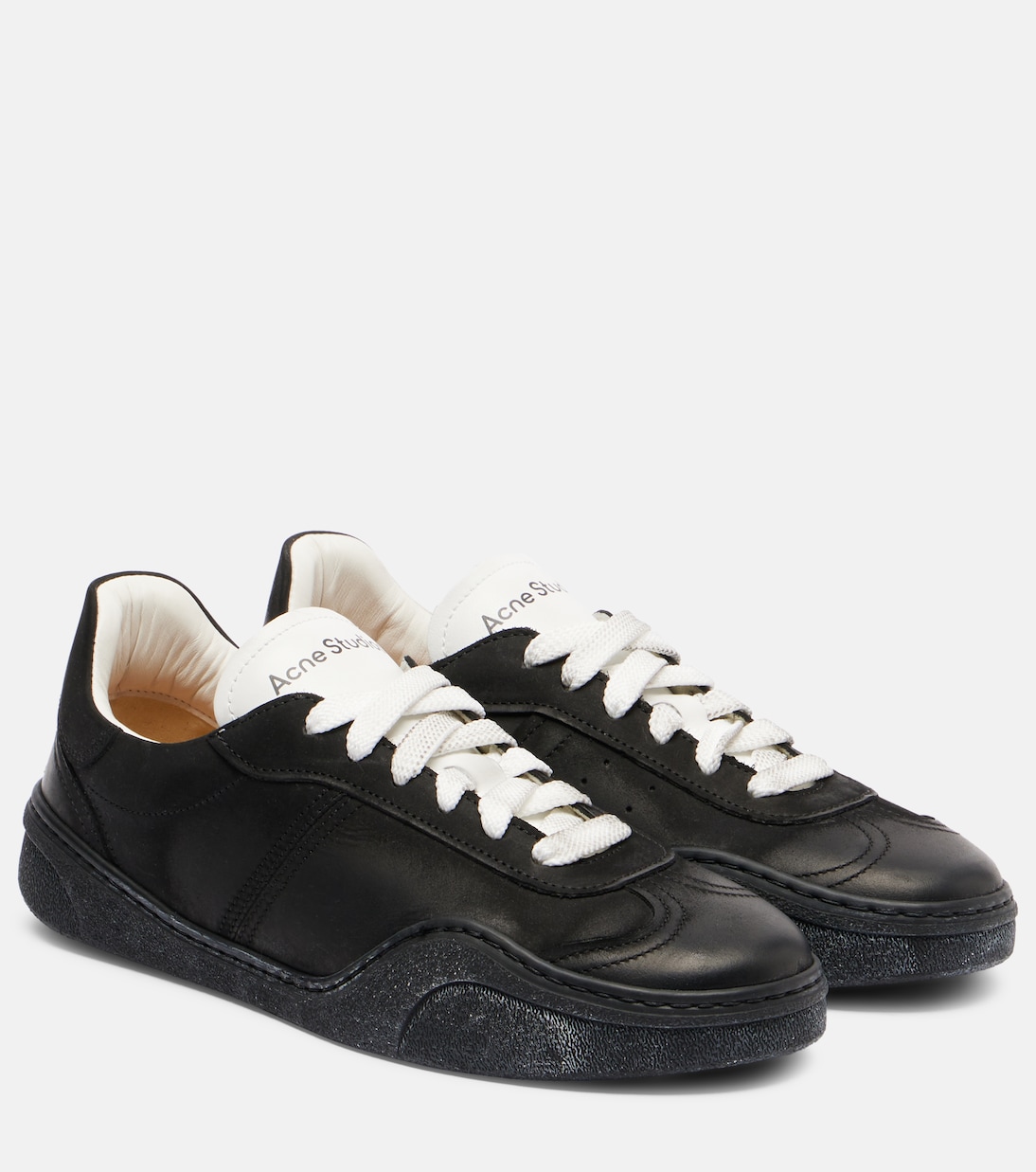 Кожаные кроссовки Acne Studios, черный