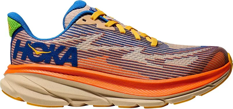 

Детские кроссовки Clifton 9 для начальной школы HOKA, цвет Tan/Orange