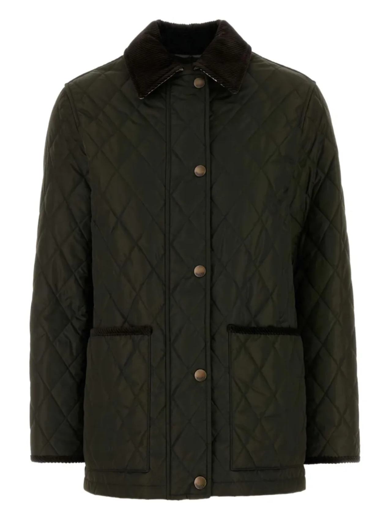 

Куртка с ромбовидной стежкой Burberry, зеленый