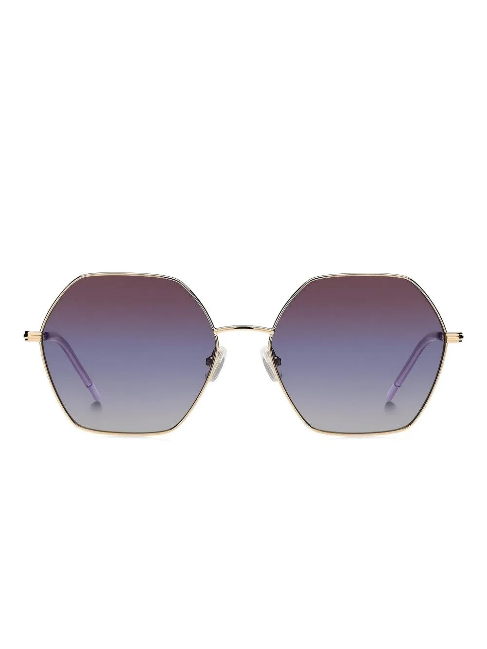 

Солнцезащитные очки в шестиугольной оправе Boss, золотистый