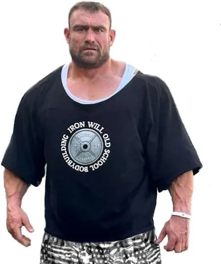 

Мужская черная футболка Oversize с принтом Iron Will Crazee Wear