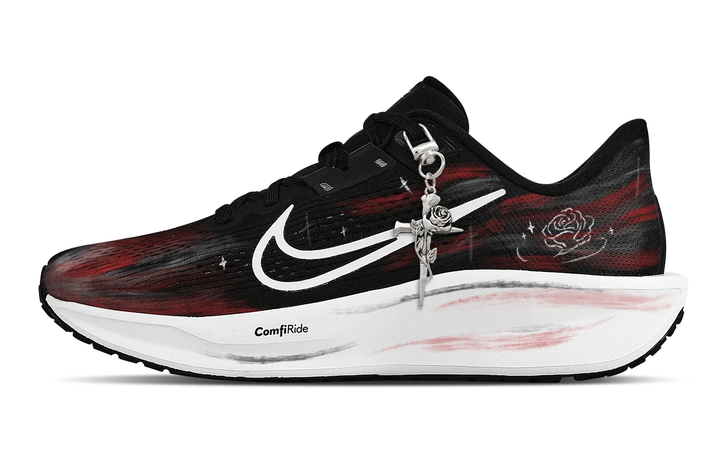 Nike Quest 6 Rebound Low top Casual City Commuting Training Running Shoes мужские черно-красные