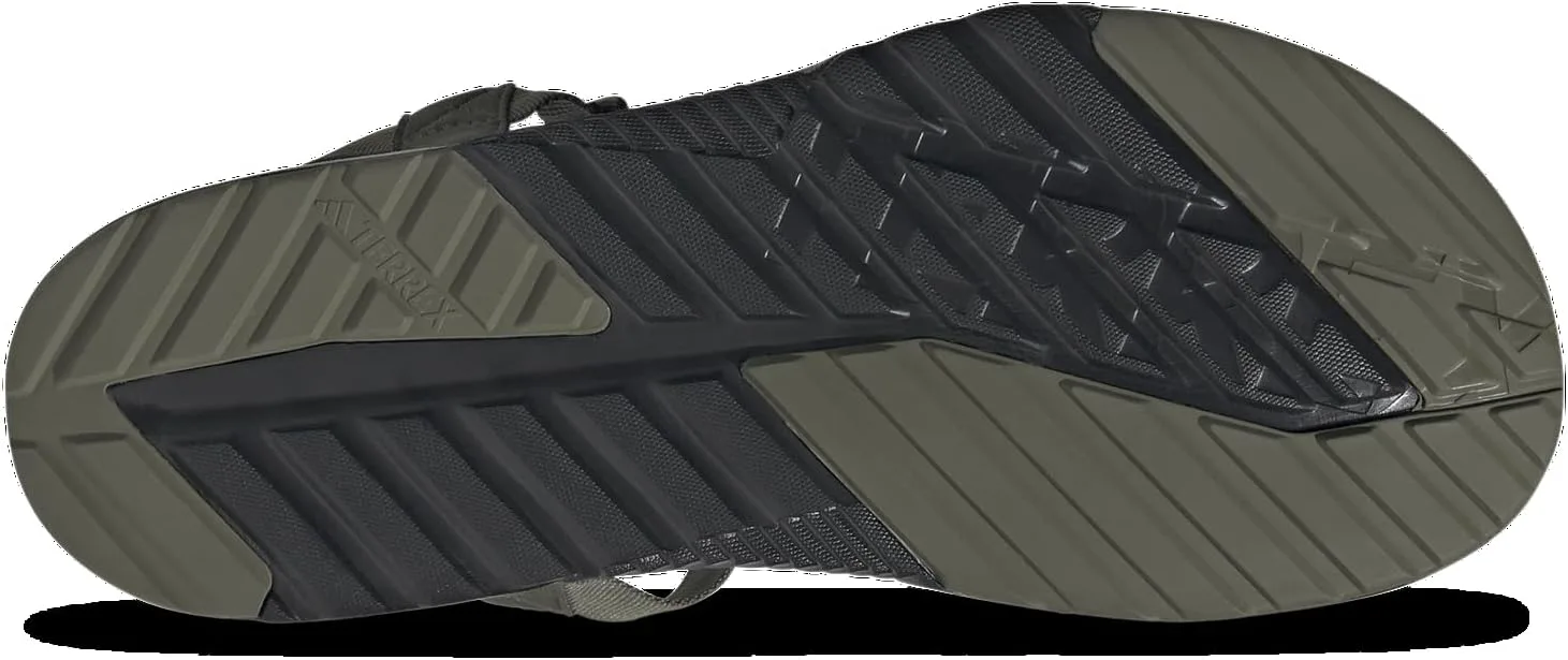 Мужские сандалии Adidas Terrex Hydroterra Light River повседневные - черные, черный/оливковый/белый — фото 3