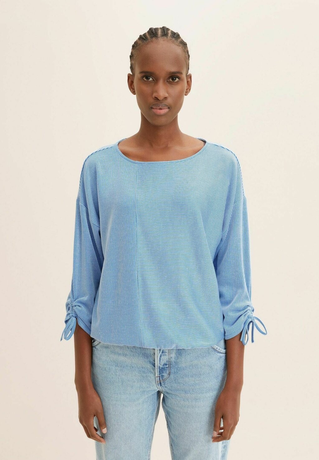 

Блузка Gestreiftes Tom Tailor, цвет small mid blue white stripe