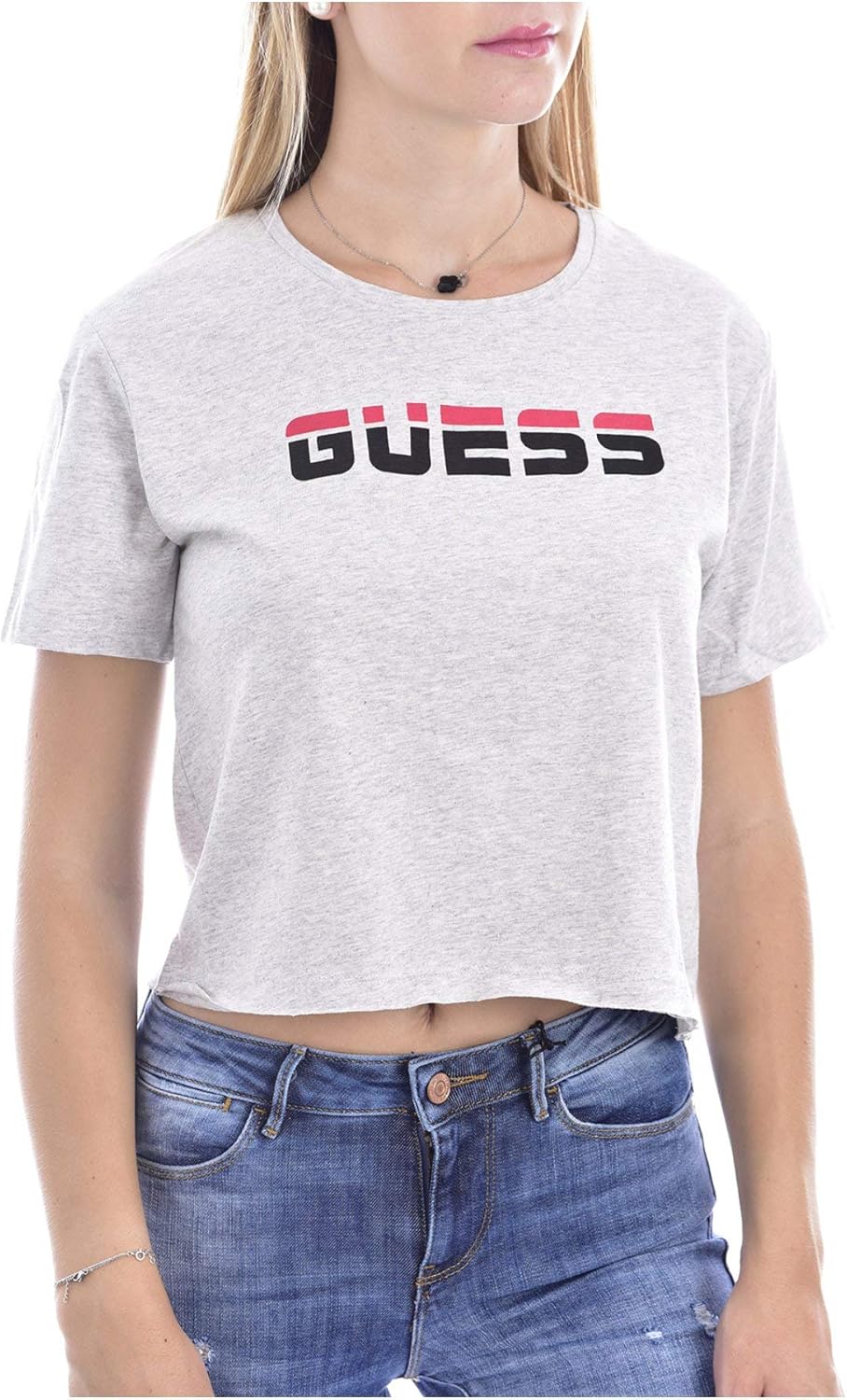 

Женский майка без рукавов с принтом логотипа и рейсербеком от GUESS, Red