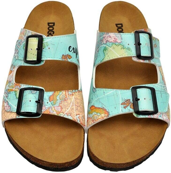 DOGO Personalize Your Life Simon - Printed Flat Slide Сандалии - Boys' Fashion - Chic, Elegant and Casual Style - Vegan, Environmentally Friendly and Handmade — фото 2