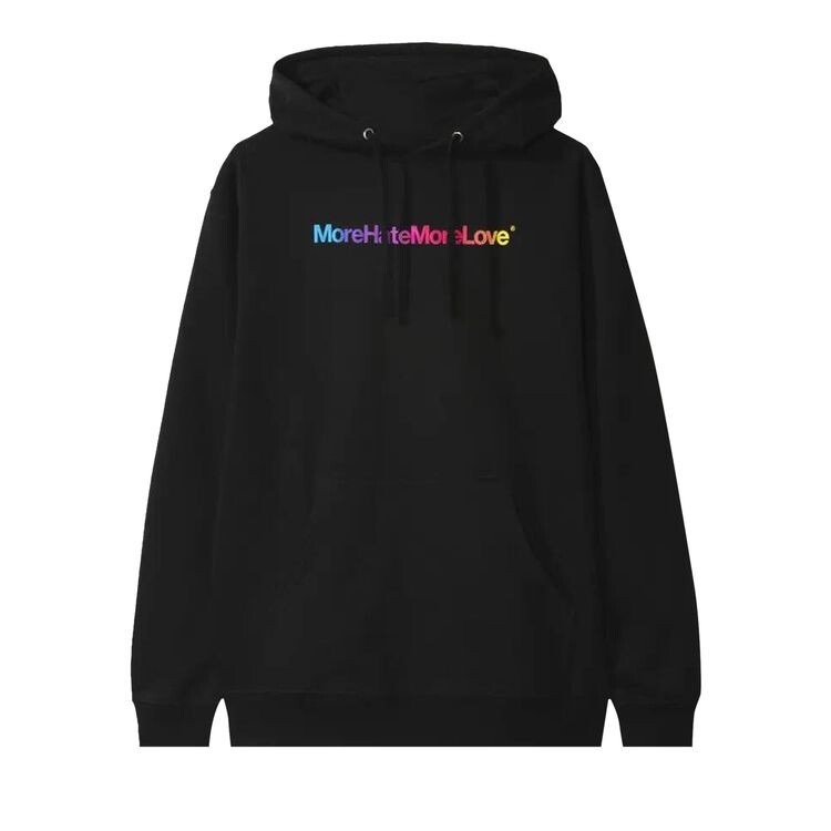 

Худи Anti Social Social Club More Hate More Love Hoodie Black, черный