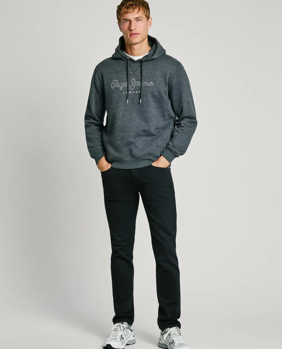 

Мужские джинсы узкого кроя с эффектом потертости Pepe Jeans, черный