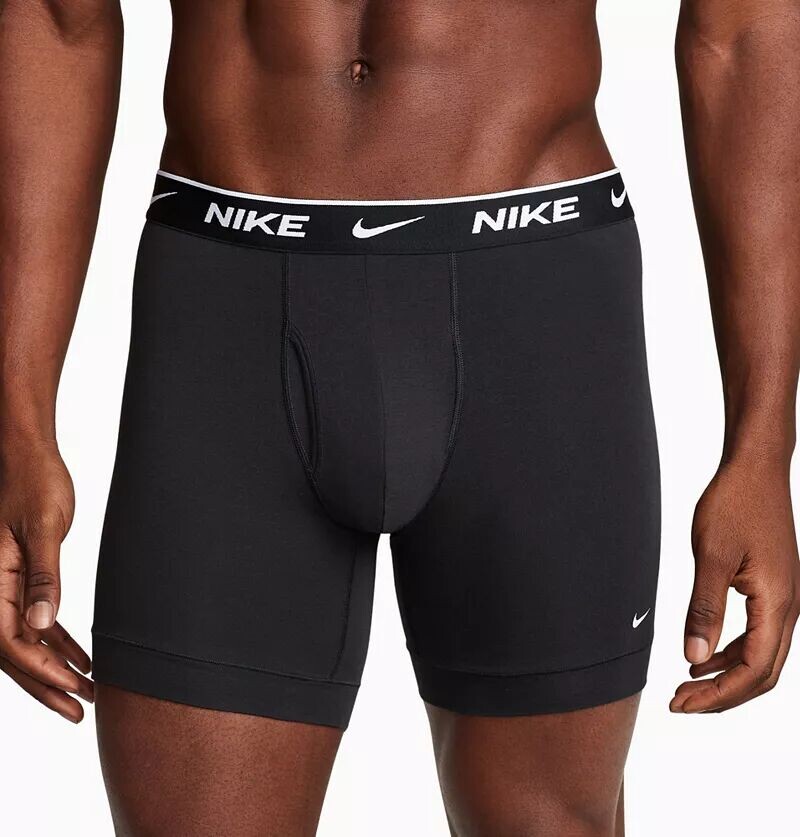 

Мужские хлопковые боксеры-боксеры Nike Dri-FIT Essential — 3 пары, черный
