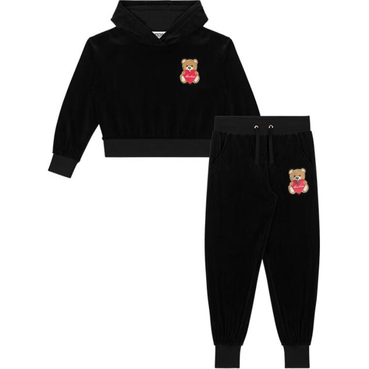 

X TEDDYBEAR Повседневная спортивная одежда FW23 Черная для детей 3-7 лет MOSCHINO