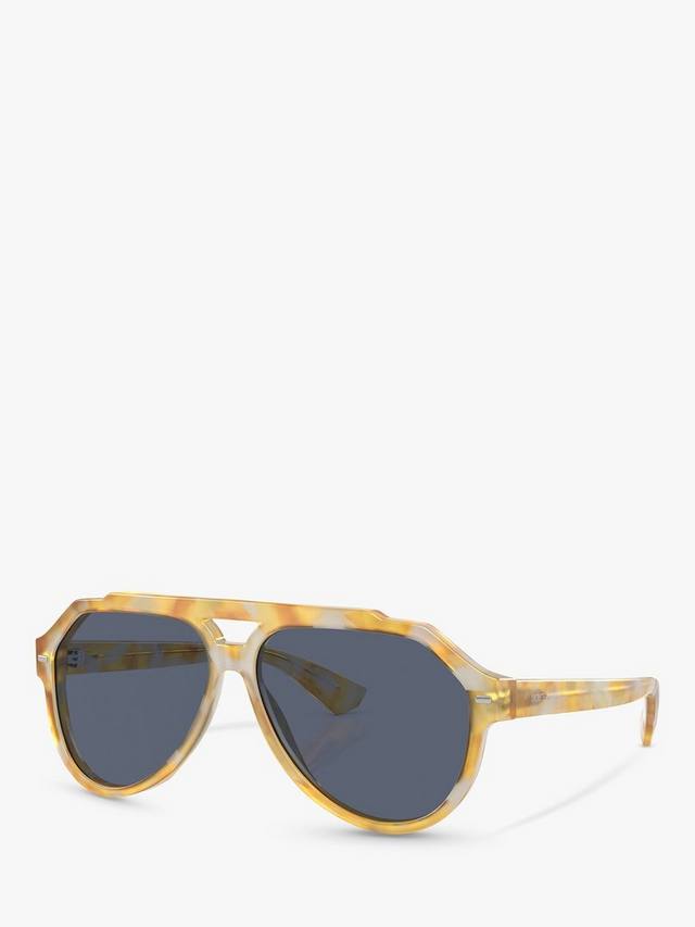 

Мужские солнцезащитные очки-авиаторы dg4452 Dolce & Gabbana, цвет Yellow Tortoise/Blue