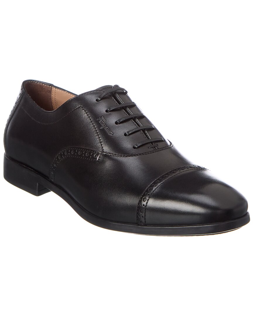 

Ferragamo Riley Кожаные Оксфорды Salvatore Ferragamo, черный