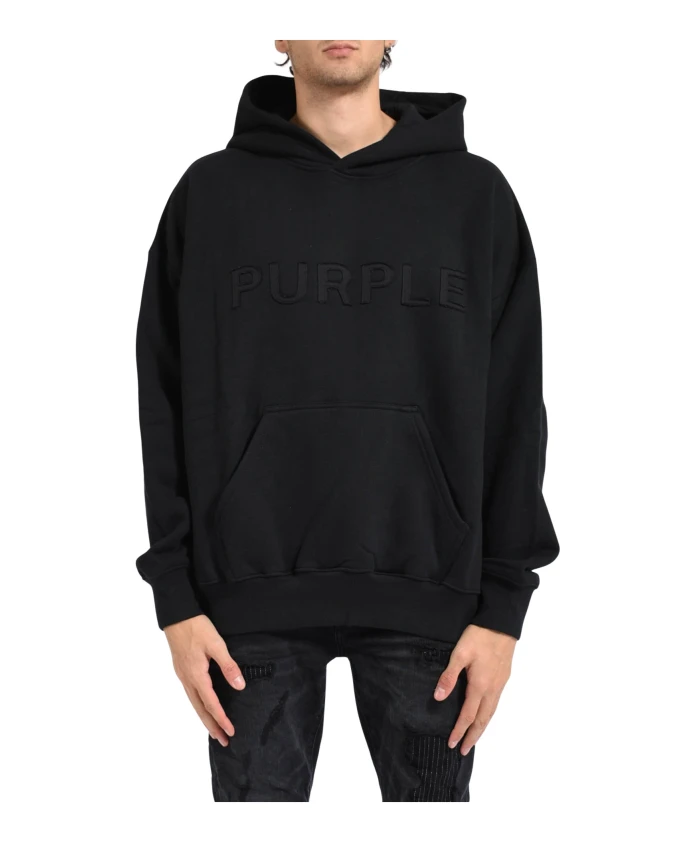 

Толстовка с капюшоном из флиса Hwt Purple Brand, черный