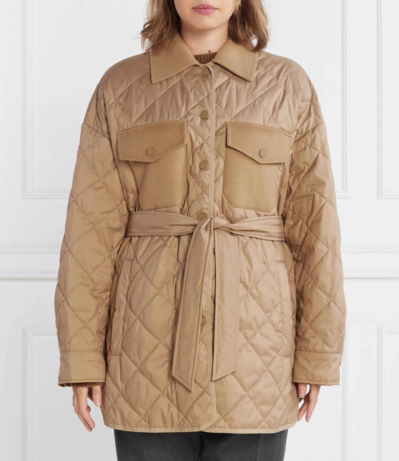 

Куртка Weekend MaxMara PAPRICA Regular Fit, коричневый
