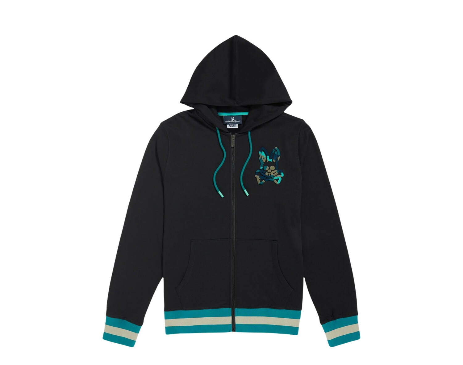 

Черная толстовка Psycho Bunny Howgate Camo B6H209Q1FT-BLK, черный