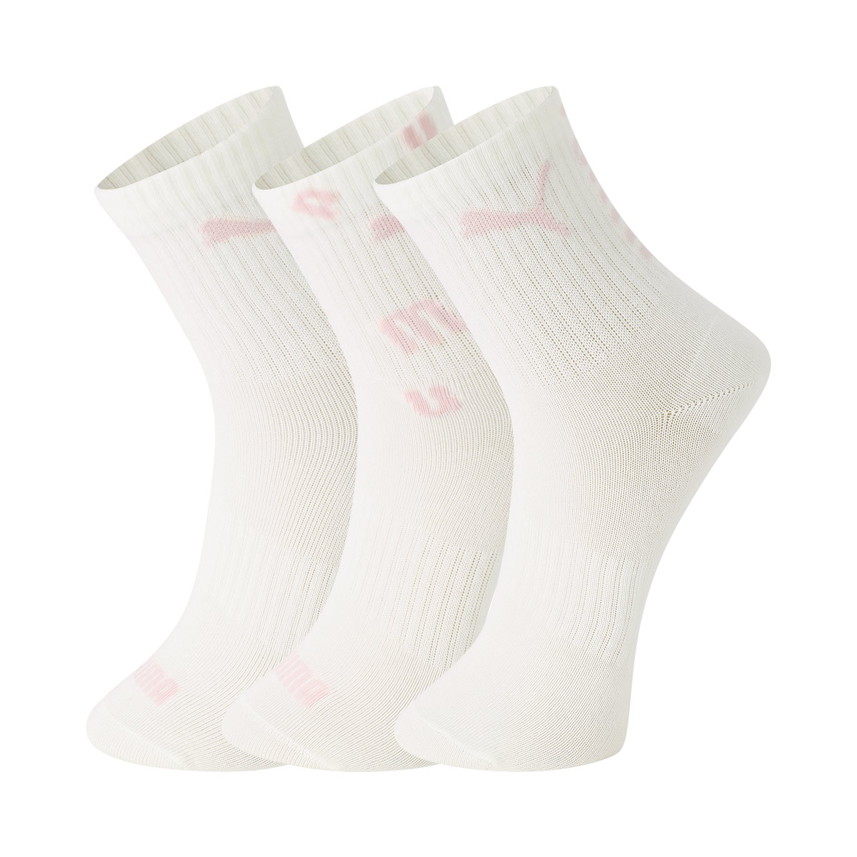 

PUMA Женские носки Crew Socks, 3 пары, белые
