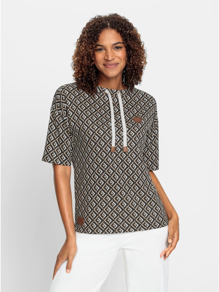 

Бежево-черная толстовка с принтом WITT WEIDEN