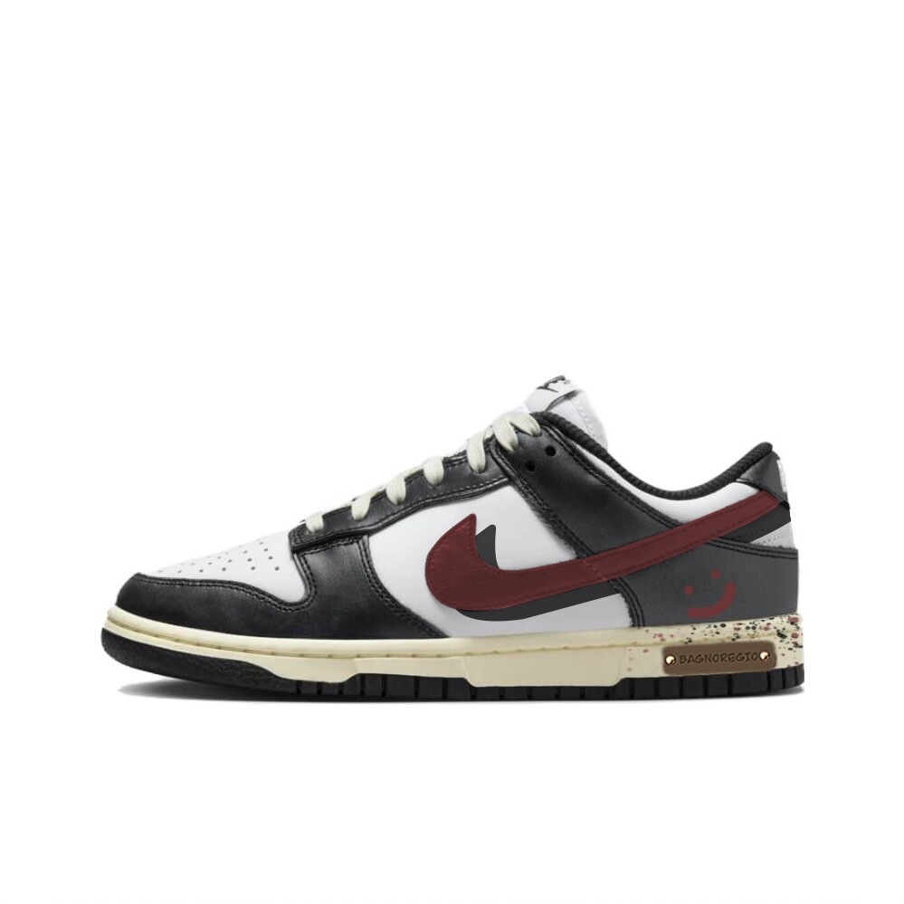 

Кроссовки Nike Dunk Skateboarding Shoes Women's Low-top Black/Red, черный/красный