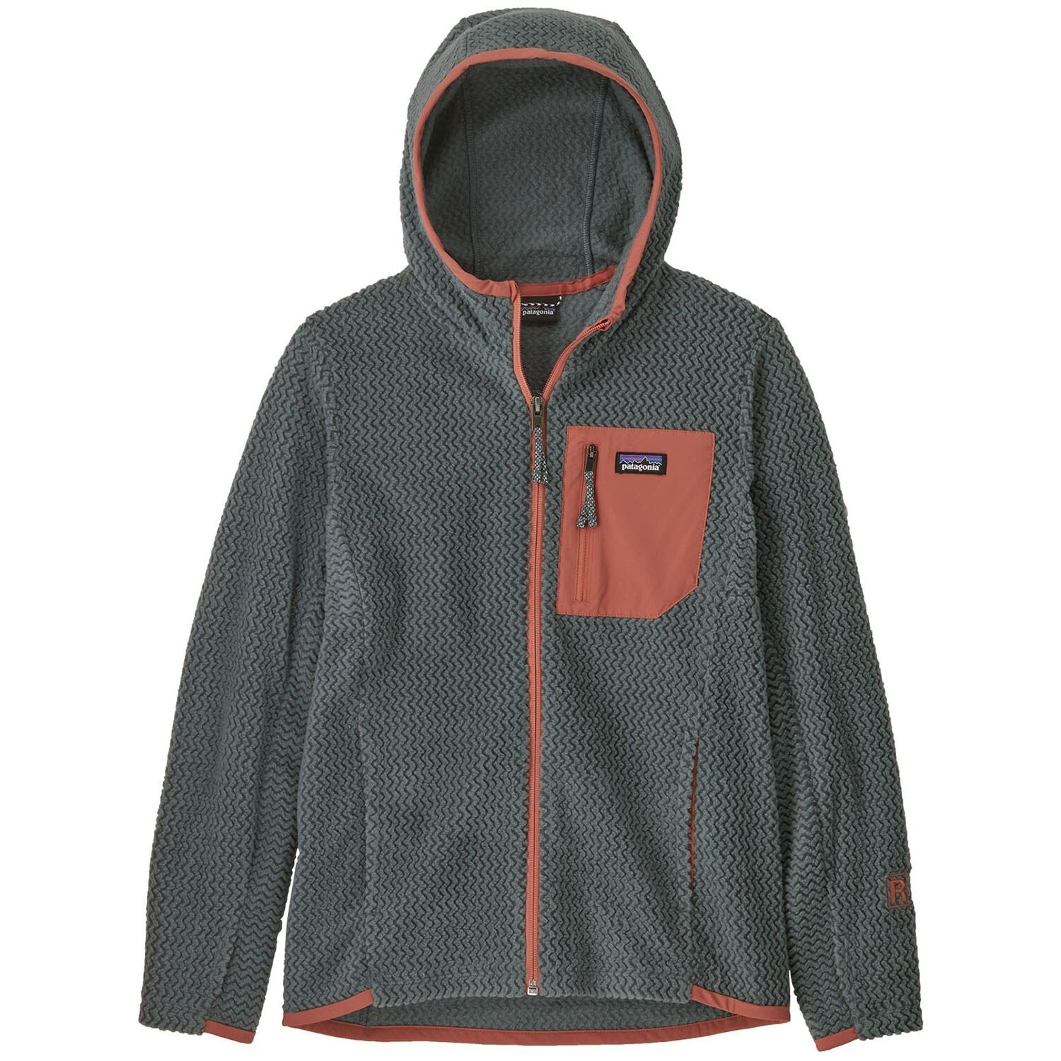 

Толстовка Patagonia R1 Air Full-Zip, зеленый