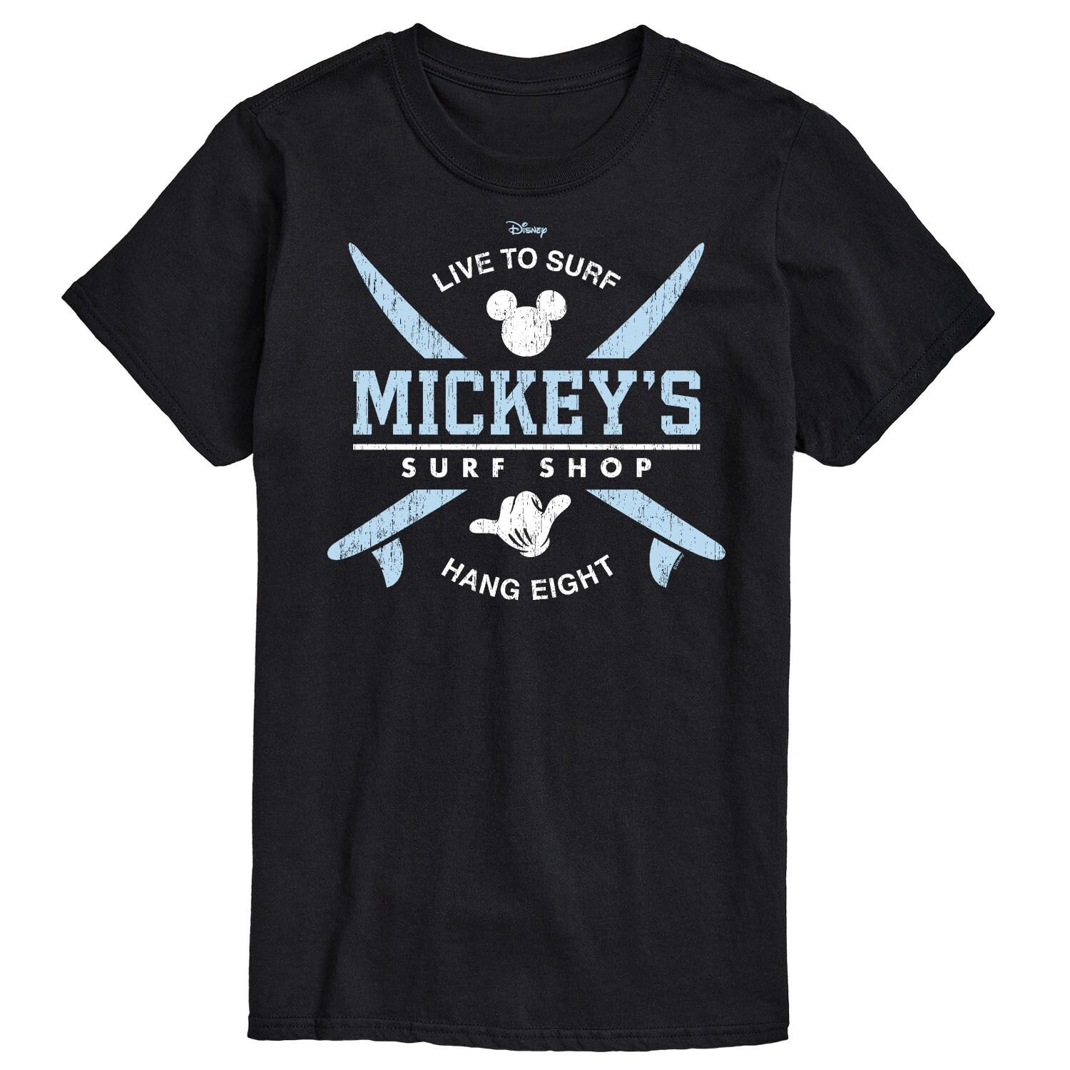 

Футболка Big & Tall Disney Mickeys Surf Shop License, черный