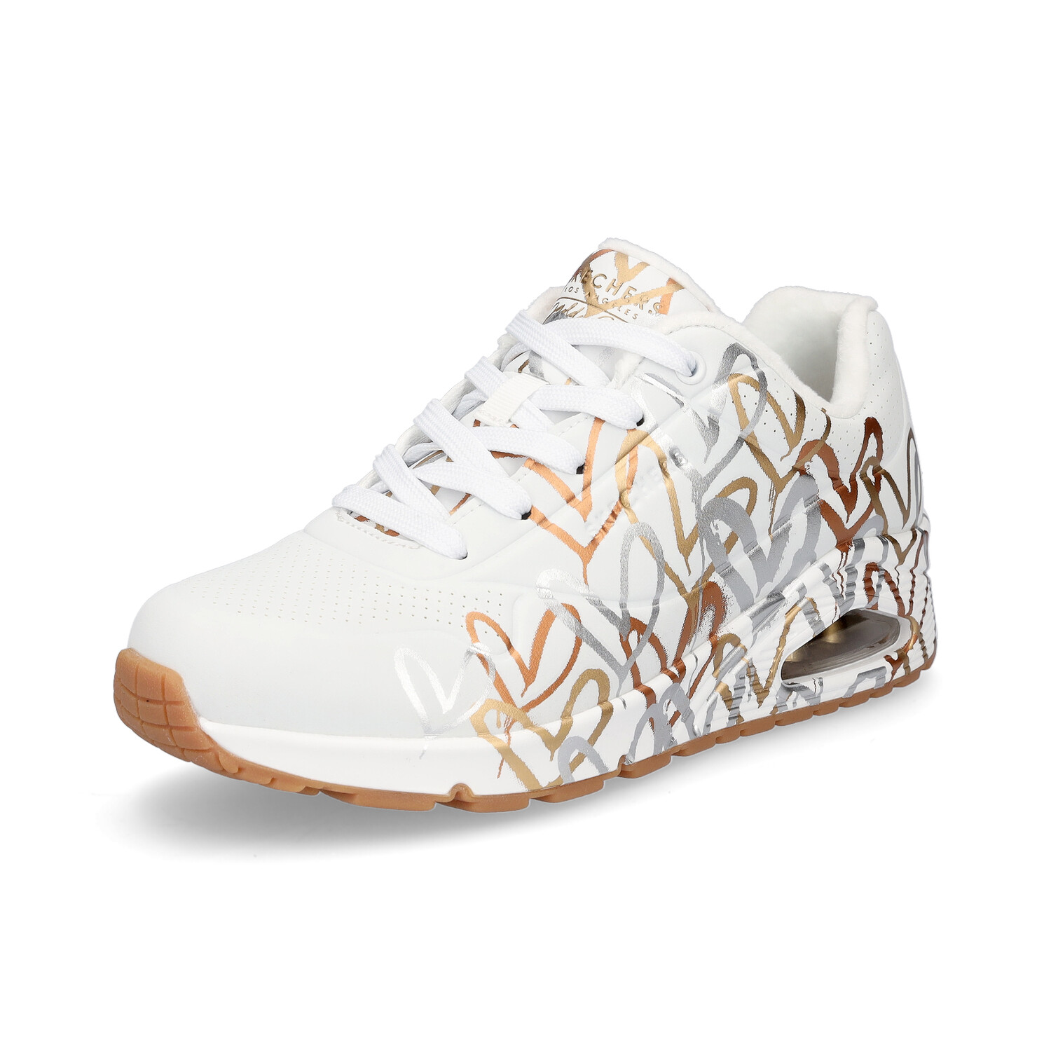 Кроссовки Skechers UNO Metallic Love, белый