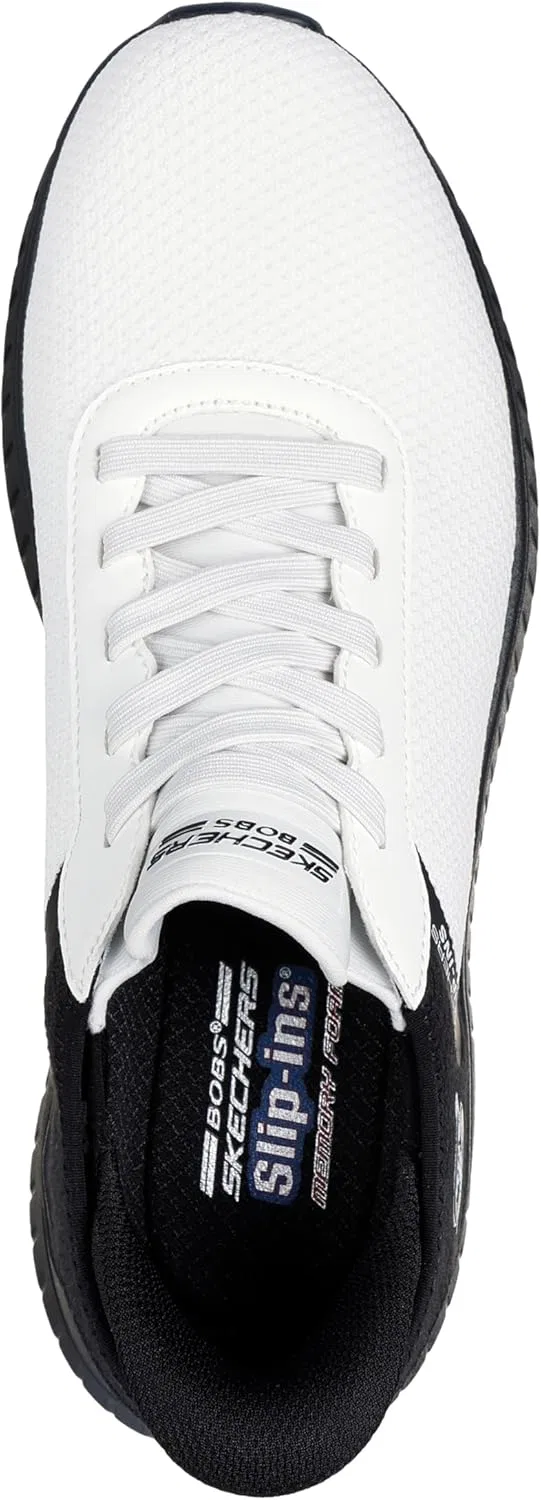 Мужские кроссовки Skechers Hands Free Slip-ins Squad Chaos - Balanced Edge, Black White — фото 3