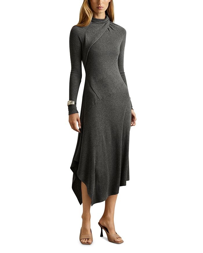 

Асимметричное платье REISS Catlyn, серый